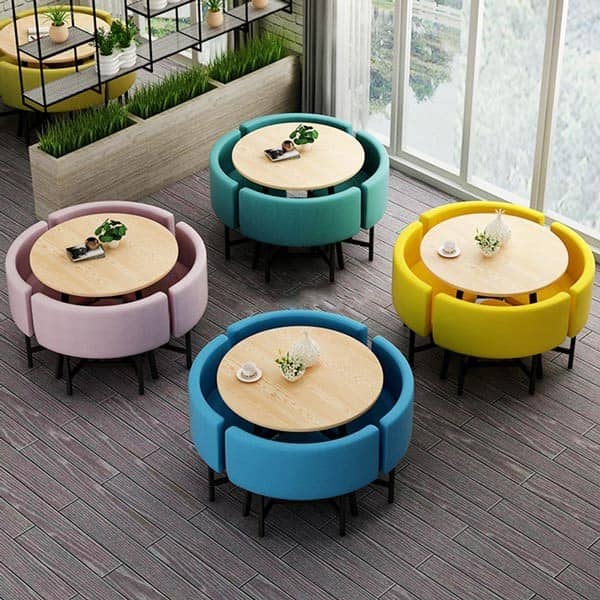 صندلی های فانتزی رستورانی در رنگ های مختلف