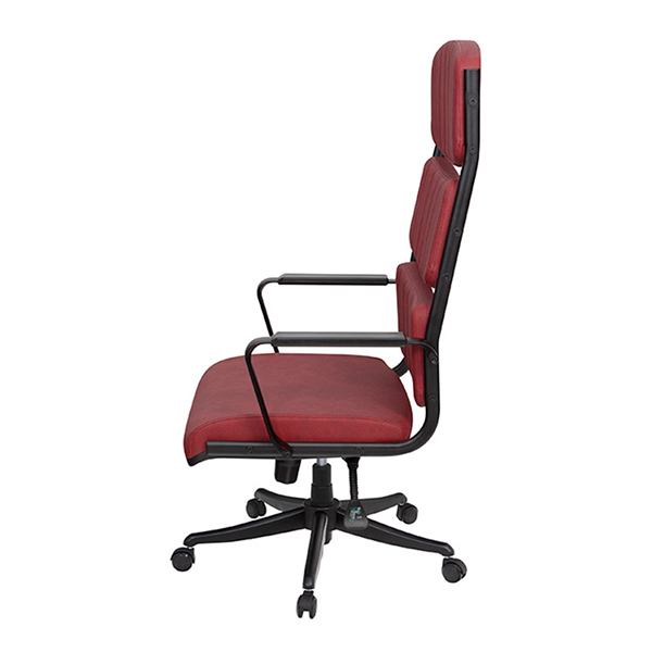نمای کناری صندلی مدیریتی بامو مدل 440M قرمز