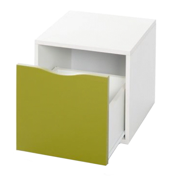 قفسه کشودار جلیس مدل کندوان 3 به رنهگ سبز و سفید در چندسو