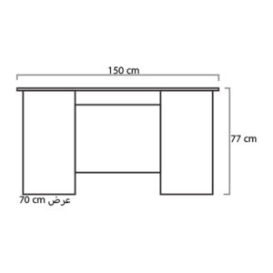 ابعاد میز کارمندی میکرون مدل EM-08