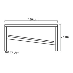 ابعاد میز کارشناسی میکرون مدل EX-02