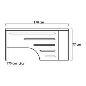 ابعاد میز کارشناسی میکرون مدل EX-03