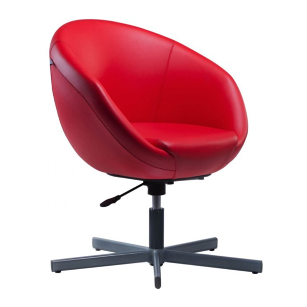 صندلی اپراتوری مدل K55 لیو با روکش قرمز