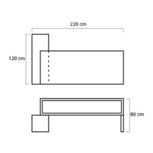 ابعاد میز مدیریت میکرون مدل M-09