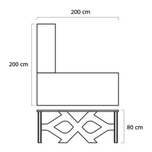 ابعاد میز مدیریت میکرون مدل M-13