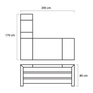 ابعاد میز مدیریت میکرون مدل M-15