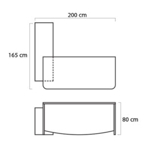 ابعاد میز مدیریت میکرون مدل M-20