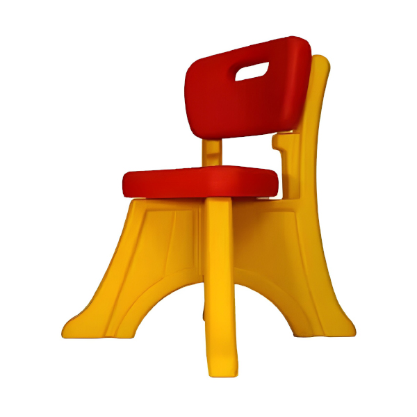 صندلی کودک ساحل مدل بی بی با رنگ زرد و قرمز