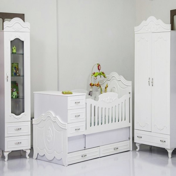 ست خواب کودک و نوزاد به رنگ سفید