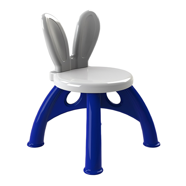 صندلی کودک ساحل مدل خرگوش با پایه های آبی