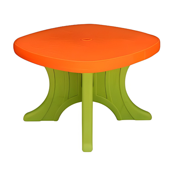 میز کودک ساحل مدل بی بی با رنگ رویه نارنجی