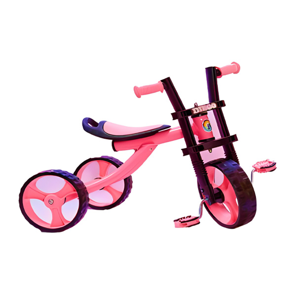 سه چرخه کودک ساحل مدل دیگو با رنگ صورتی و مشکی