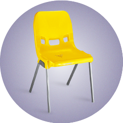 صندلی پلاستیکی پایه فلزی