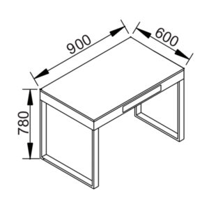 ابعاد میز منشی تراست مدل Henza