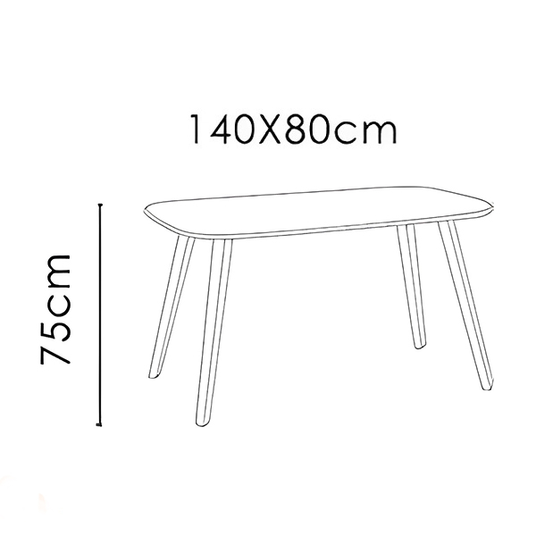 میز 80×140 نظری مدل Sign140