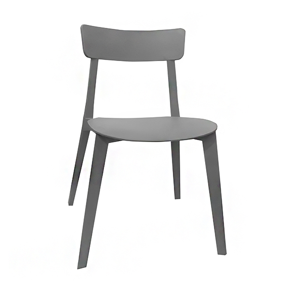 صندلی پلاستیکی بدون دسته نظری مدل یونیک N616 رنگ طوسی