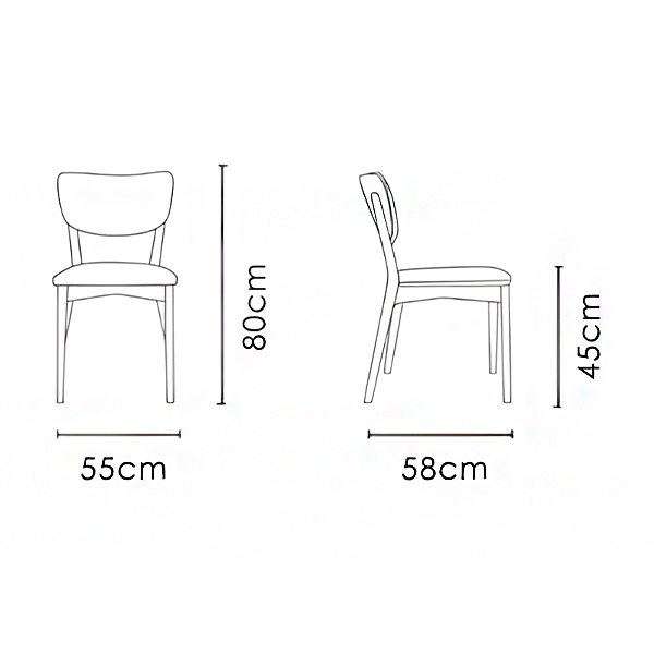 صندلی بدون دسته نظری مدل برگامو P755