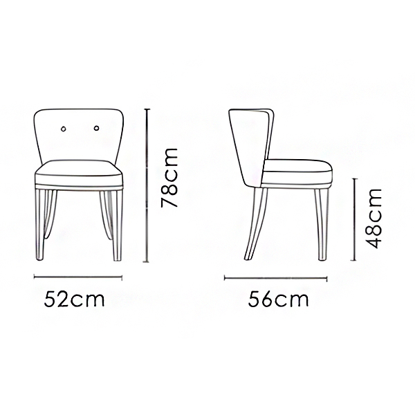 صندلی بدون دسته نظری مدل گیزا P936
