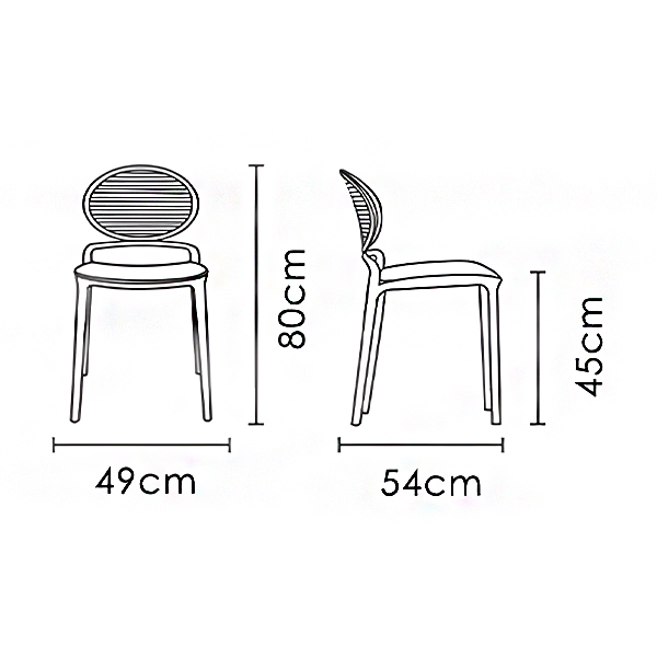 صندلی پلاستیکی بدون دسته نظری مدل ماکان