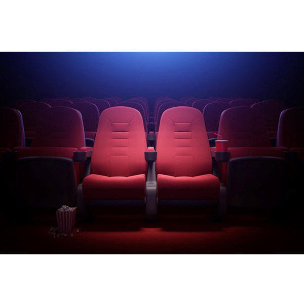 صندلی آمفی تئاتر با روکش قرمز