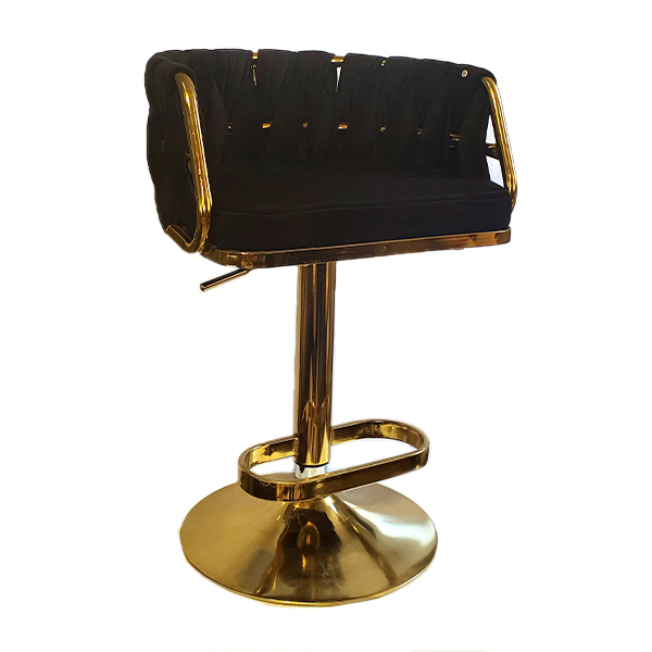 نمای کامل صندلی اپن مدل ساریما با فریم طلایی