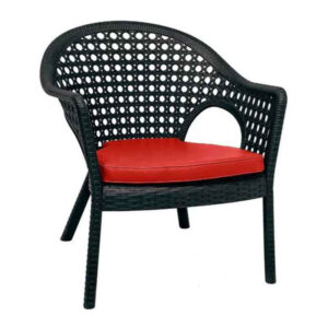 صندلی پلاستیکی ناصرپلاستیک مدل 997 با تشک قرمز