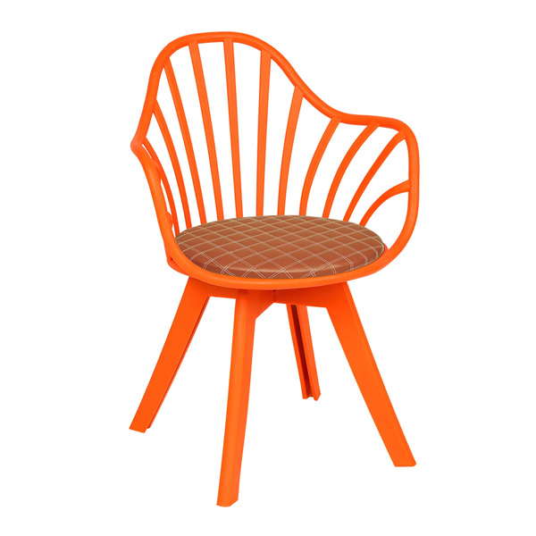 صندلی باغی بابل مدل ماتینا(طرح دار) نارنجی