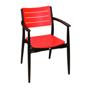 صندلی باغی بابل مدل تینا مشکی قرمز