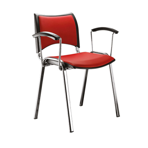 قیمت و خرید صندلی دسته‌دار پایه فلزی اسمارت نظری مدل P821G