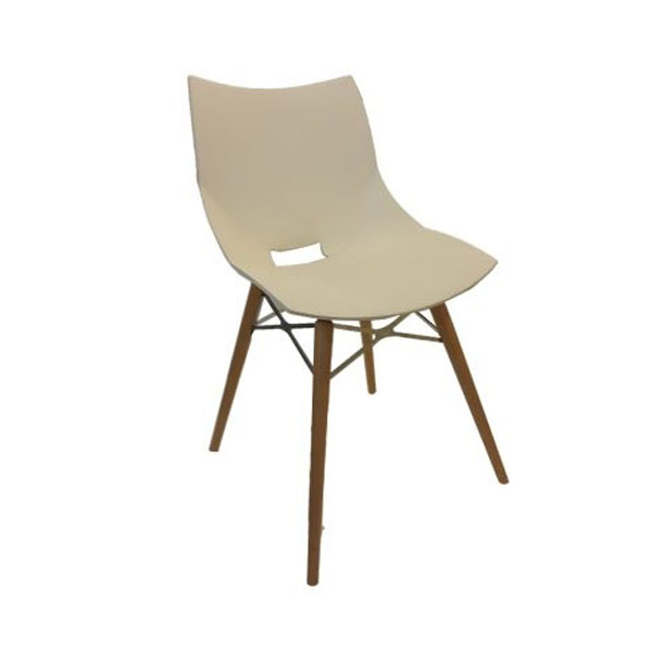 خرید و قیمت صندلی پلاستیکی بدون دسته پایه چوبی شل نظری مدل N831WR