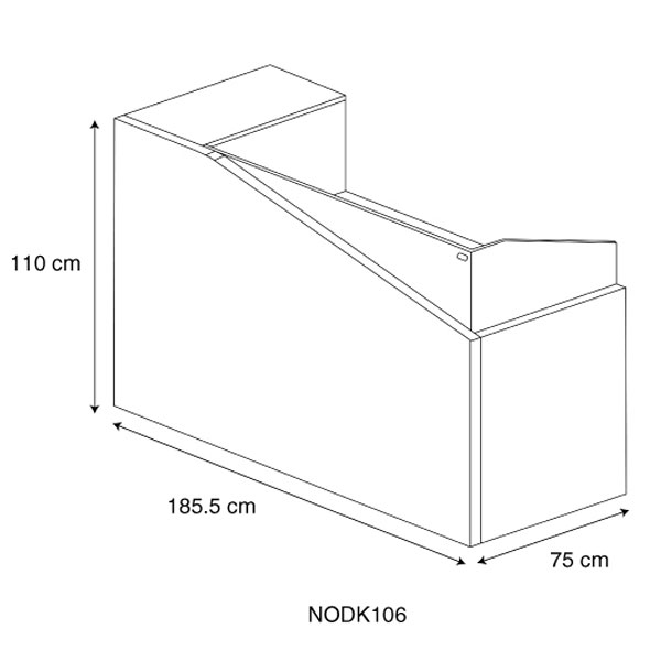 ابعاد میز کانتر نیلپر مدل ODK106