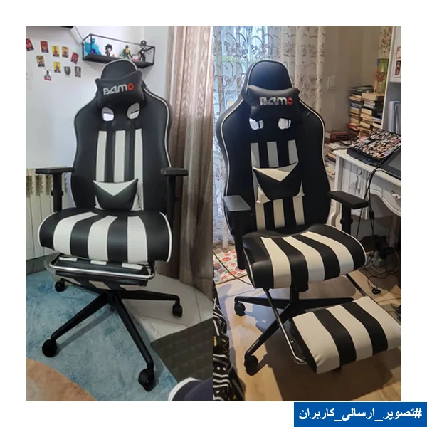 صندلی گیمینگ بامو مدل G2021 plus با زیرپایی