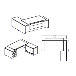 میز مدیریت نوژن مدل M1010