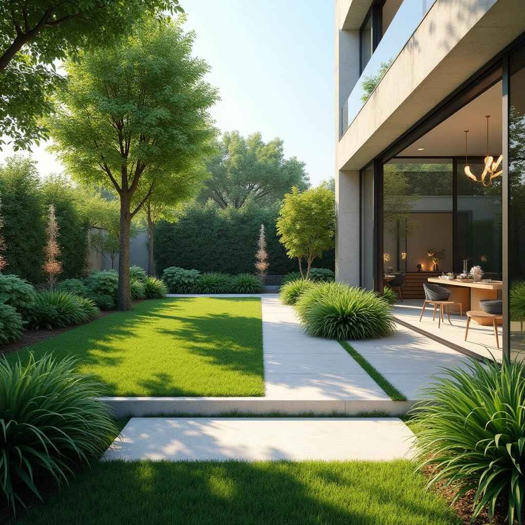 دیزاین فضای سبز در ویلا 