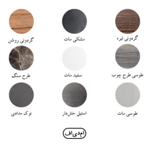 میز کارمندی نیلپر مدل ODT165B از جنس چوب به رنگ قهوه ای-کالیته چوب