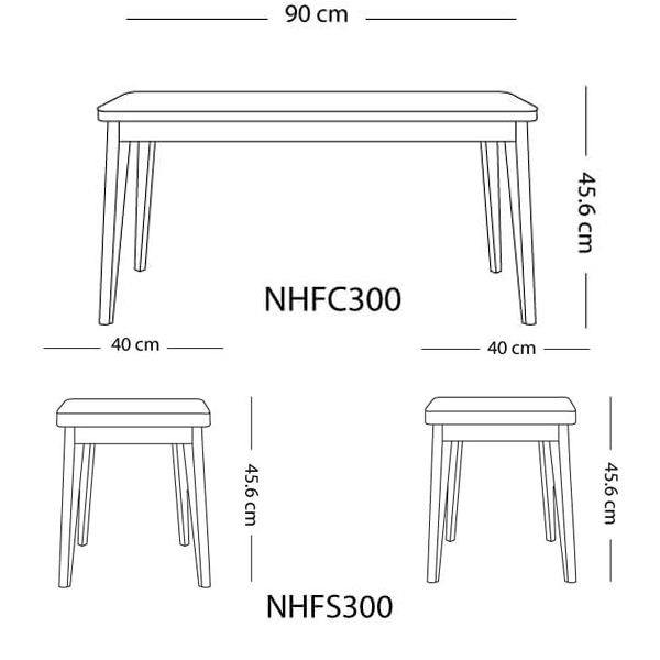 میز جلومبلی و عسلی نیلپر مدل سایان
