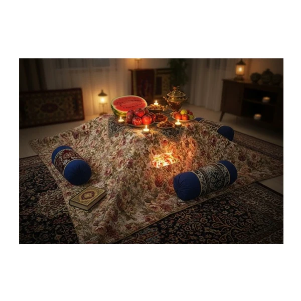 کرسی با تزئین شب یلدایی