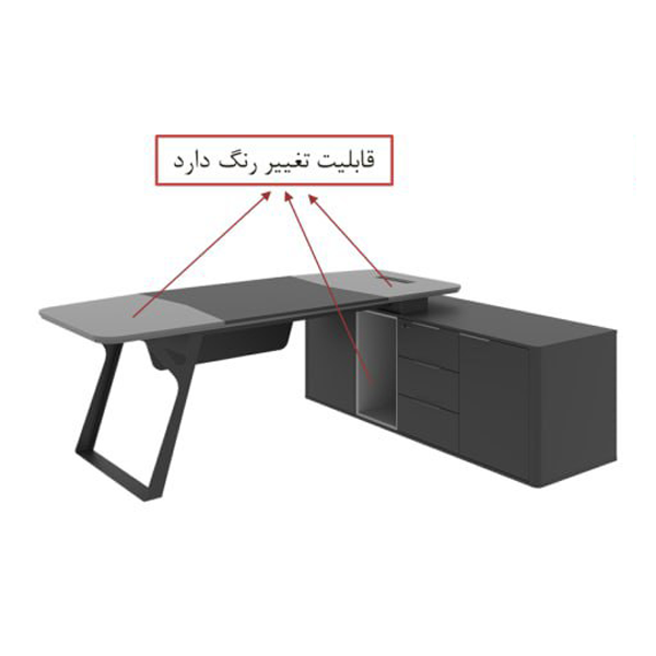 میز مدیریت پايه فلزی نیلپر مدل ODM553S - 7