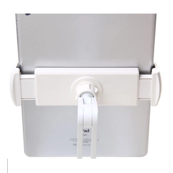 هولدر موبایل و تبلت رومیزی تاشو سفید و پد ضد لغزش مشکی