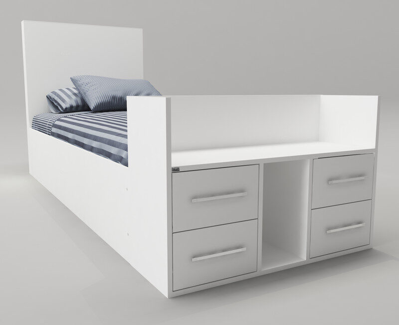 تخت خواب یک نفره اعیان مدل FH362 سایز 90x200 - Image 4