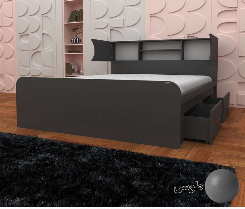 تخت خواب دو نفره اعیان مدل FH515 سایز 160x200 - Image 2