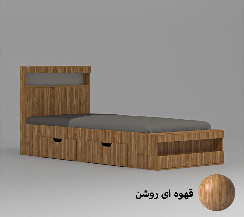 تخت خواب یک نفره اعیان مدل FH705 سایز 80x180 - Image 5