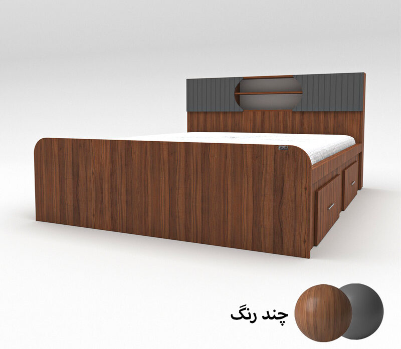 تخت خواب دو نفره اعیان مدل FH515 سایز 160x200 - Image 12