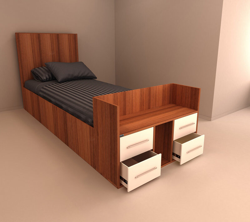 تخت خواب یک نفره اعیان مدل FH362 سایز 90x200 - Image 6