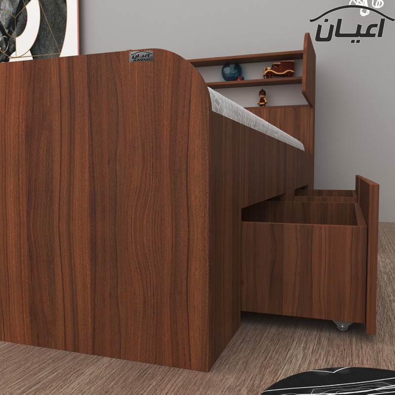 تخت خواب یکنفره اعیان مدل FH504 سایز 90x200 - Image 12