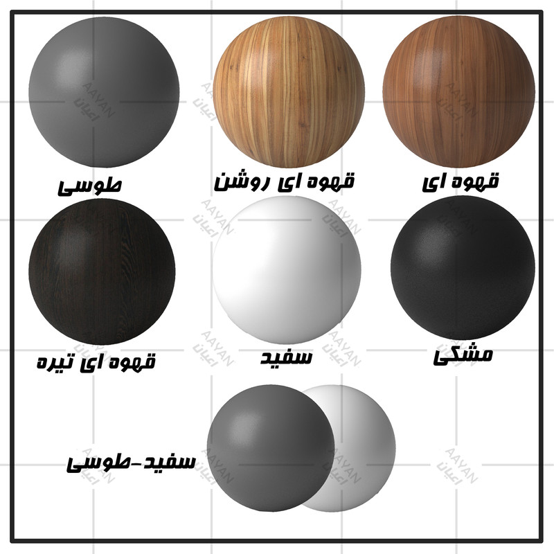 تخت خواب ملامینه یک نفره اعیان مدل FH960 سایز 90x200 - Image 12