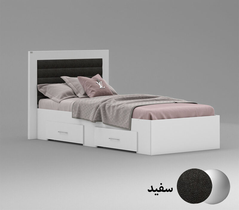 تخت خواب یک نفره اعیان مدل FH832 سایز 90x200 - Image 2