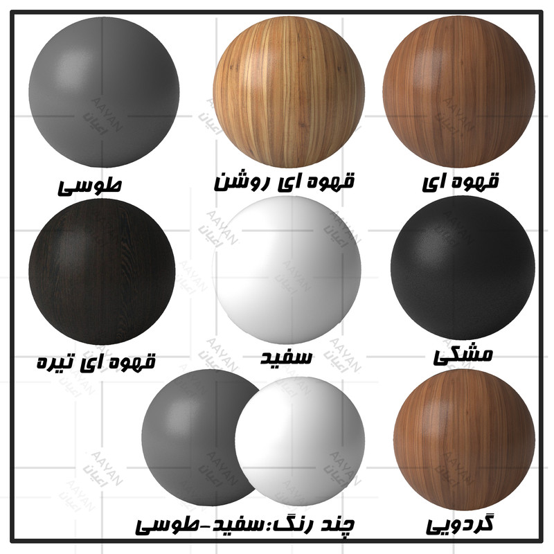 تخت خواب یکنفره اعیان مدل FH504 سایز 90x200 - Image 11