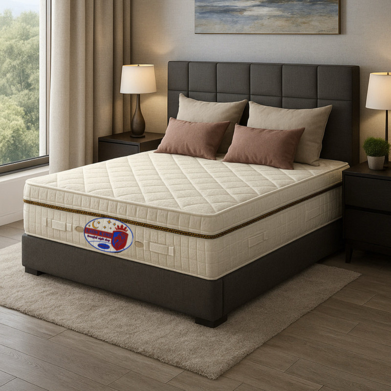 تشک طبی فنری یک نفره لاین کینگ مدل آگرا سایز 200×90 - 2