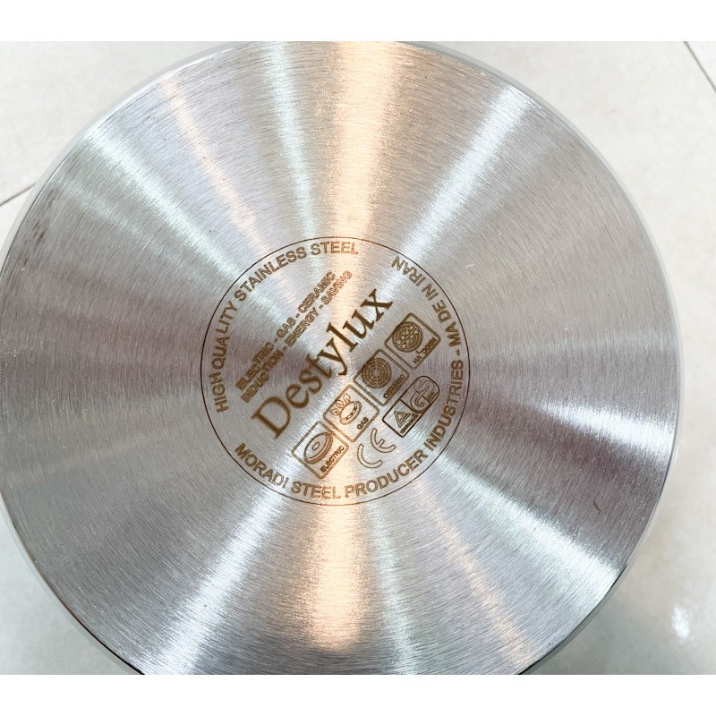 قابلمه دسته دار لوکس مدل استیل کد 1402 سایز 20 - Image 4